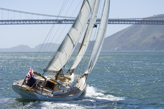 Classic yacht sailing in a beautiful San Francisco breeze © Jan Pehrson www.JanPehrson.com
